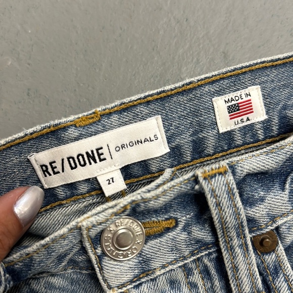 Re/Done Light Blue Flare Jeans - Picture 3 of 7